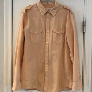 Men’s Calvin Klein Seersucker Long Sleeve Shirt